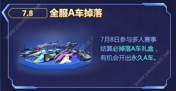 QQ飞车手游7月8号公测活动：永久B车SPEED 86免费赠送！[多图]图片4