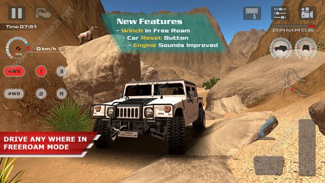 越野驾驶沙漠1.0.7全解锁中文安卓版下载（OffRoad Drive Desert）图1: