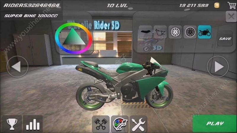 车轮3D免费地图中文汉化安卓版下载（Wheelie Rider 3D）图3: