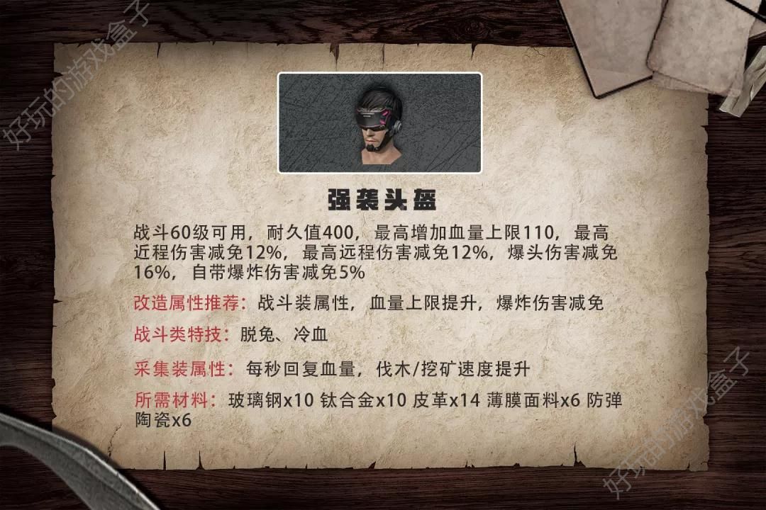 明日之后帽子护具怎么制作？全帽子特性及制作材料攻略图片6