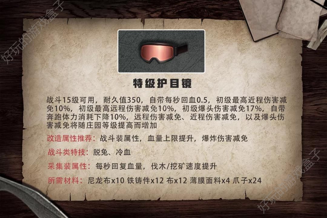 明日之后帽子护具怎么制作？全帽子特性及制作材料攻略图片7