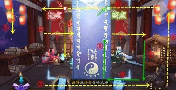 《阴阳师》六月神秘图案怎么画？6月神秘的符咒图案简易动图教学图片2