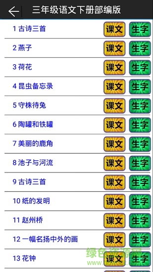 小学语文三年级下册课文人教版图2