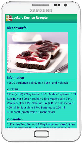 美味蛋糕食谱APP（Leckere Kuchen Rezepte）图2