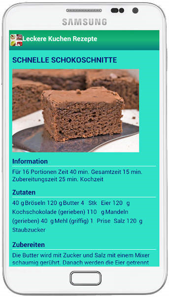 美味蛋糕食谱APP（Leckere Kuchen Rezepte）图3