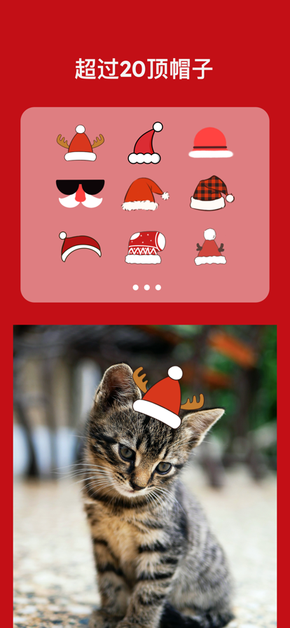 圣诞帽APP添加到照片和头像免费版图1: