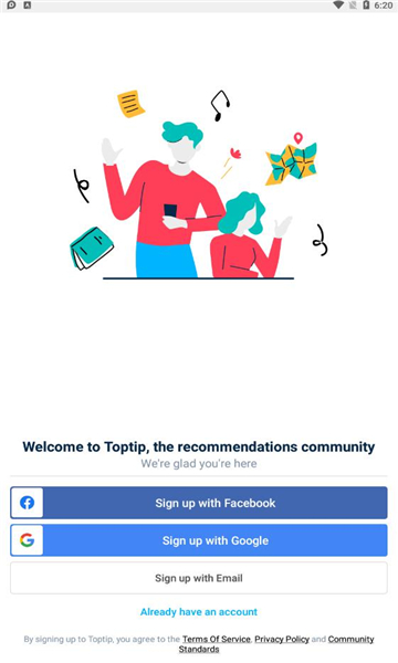 Toptip交流社区APP正版图1: