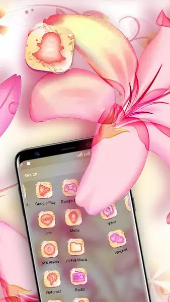 Lily Pink Launcher Theme app图1