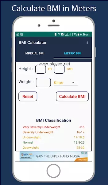 BMI Calculator身体质量指数计算器app下载图1: