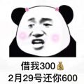 抖音借我300块2月29号还你600的表情包图片合集下载图2: