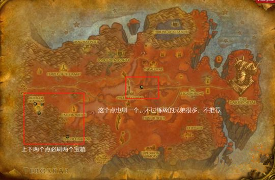 魔兽世界怀旧服7.0魔铁宝箱在哪？宝箱位置分布图大全图片2