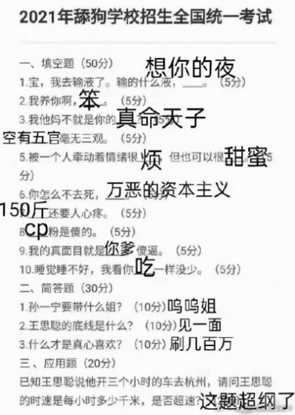 2021年舔狗学校招生考试免费版测试游戏图3: