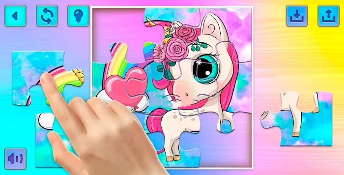 Kids Puzzles Unicorns游戏图2