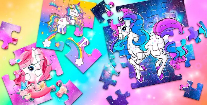 Kids Puzzles Unicorns游戏图1