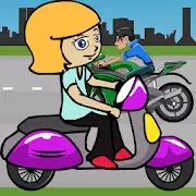 摩托赛车手女孩Scooter Racer Girl游戏安卓最新版图3: