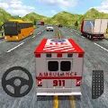 Ambulance Highway Racing Game游