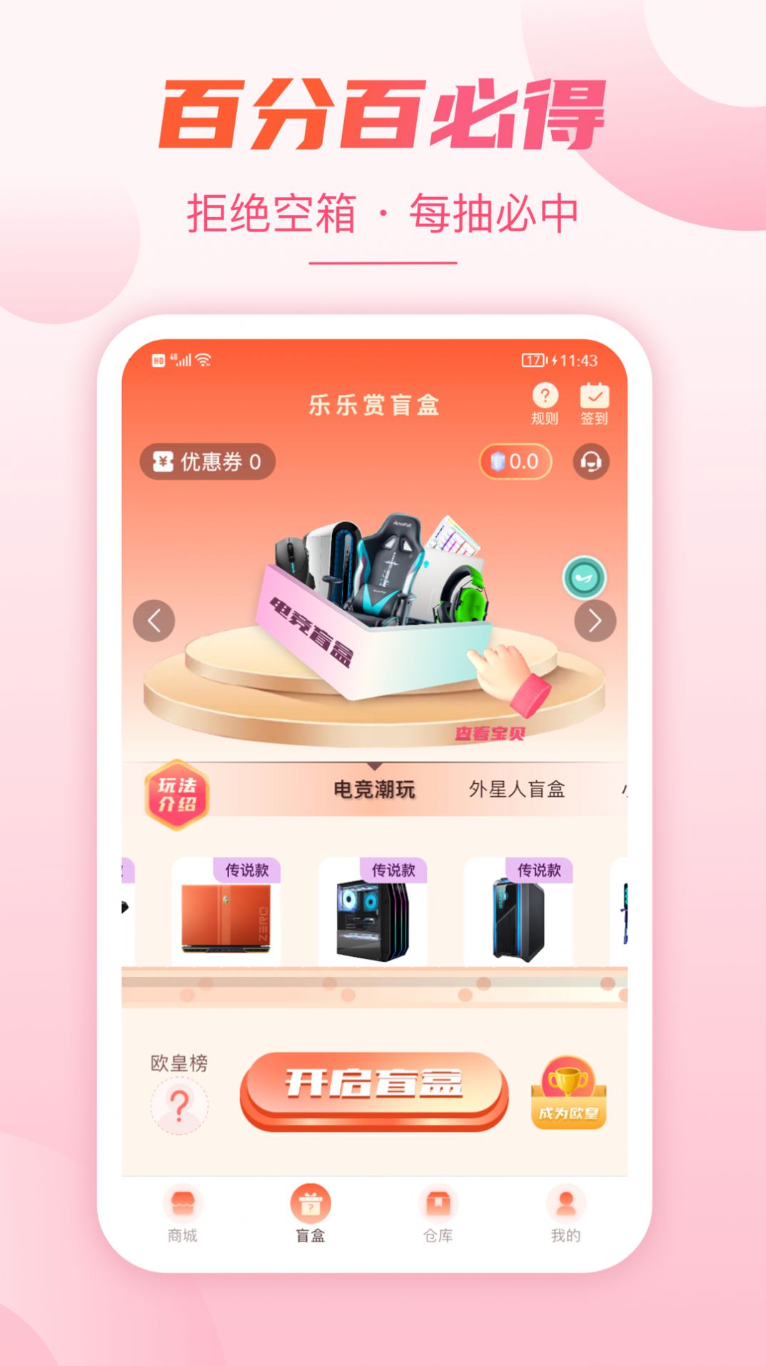 乐乐赏盲盒商城app最新版图2: