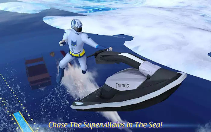 水上摩托赛超级英雄联盟游戏手机版（Jetski Water Racing: Superheroes League）图1: