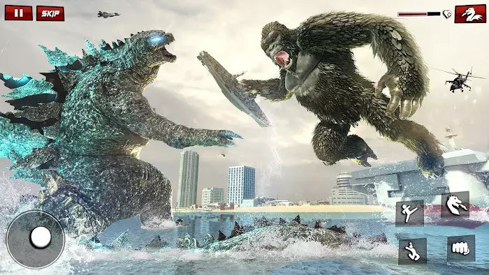 哥斯拉金刚战线游戏安卓版（Giant Monster King Kong Game）图1: